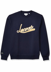 Lacoste Men's Long Sleeve Calligraphy Crewneck Sweatshirt  XXL