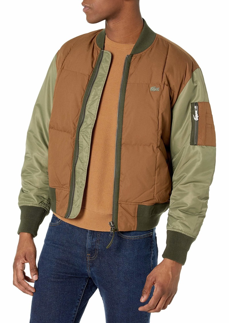 Men's Sleeve Colorblocked Twill Bomber M/L - 32% Off!