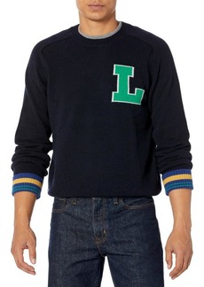 Lacoste Men's Long Sleeve Crew Neck Varsity Sweater