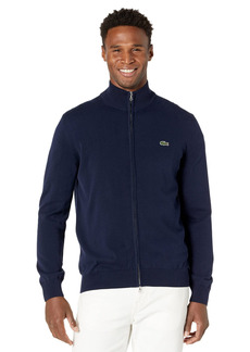 Lacoste Men's Long Sleeve Full Zip Cotton Jersey Sweater  3XL