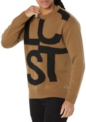 Lacoste Men's Long Sleeve Graphic Letters Sweater