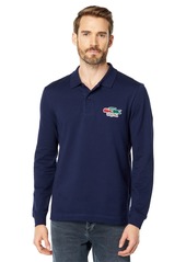 Lacoste Men's Long Sleeve Holiday Croc Regular Fit Polo  L