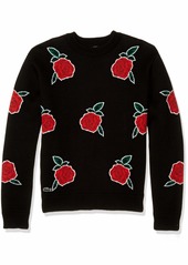 Lacoste Mens Long Sleeve Live Roses Printed Sweater Sweater  XS