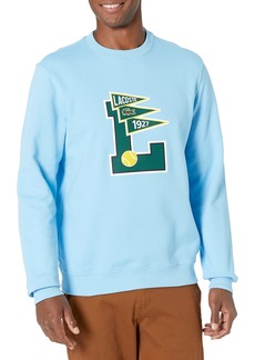Lacoste Men's Long Sleeve Varsity L Crewneck Sweatshirt  M