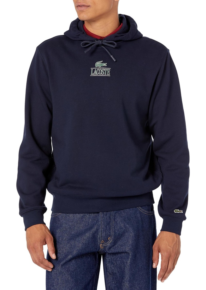 Lacoste Men's Minimal Croc Hooded Sweatshirt MARINE