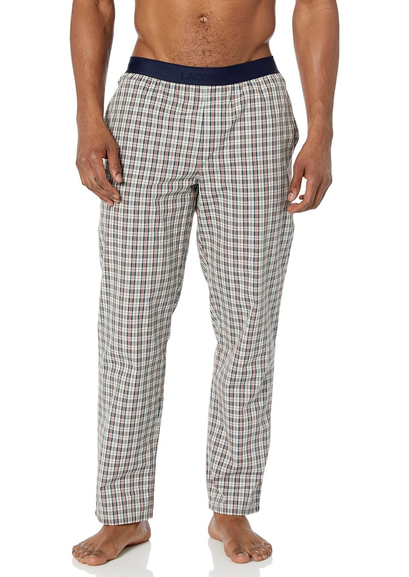 Lacoste Men's Plaid PJ Pants 3H6673-GFW-L