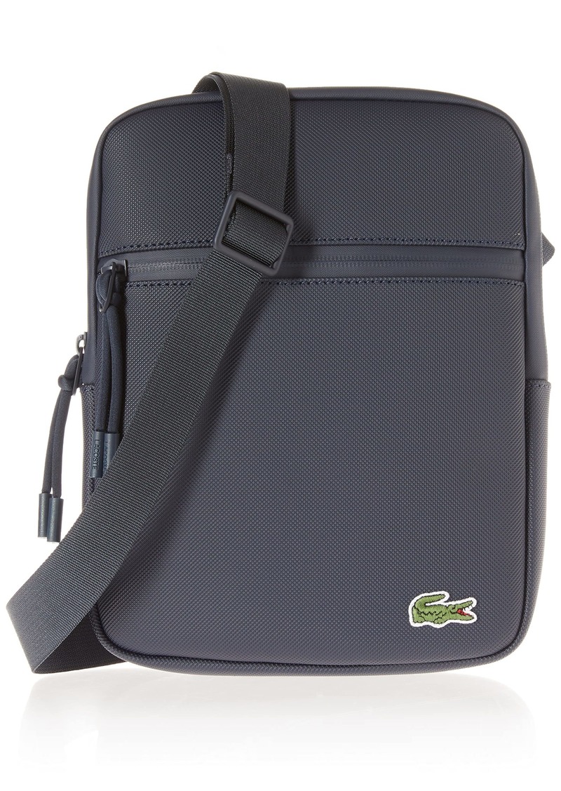  Lacoste Graphic Print Colorblock Backpack, GRIS Chine