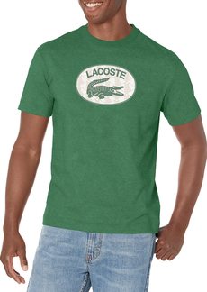 Lacoste Men's Regular Fit Branded Monogram Print T-Shirt VERT