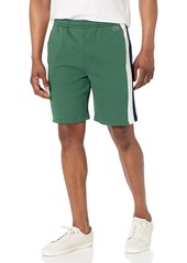Lacoste Men's Regular Fit Shorts with Adjustable Waist Green/Navy Blue-Flour