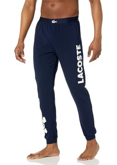 Lacoste Men's Relaxed Fit Graphic Croc Print Pajama Jogger Pant