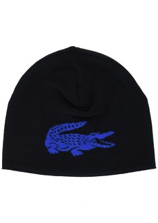 Lacoste Men's Reversible Big Croc Knitted Beanie