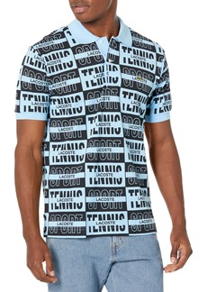 Lacoste Men's Short Sleeve Allover Graphic Polo Shirt