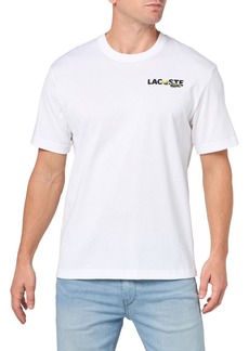Lacoste Men's Short Sleeve Classic FIT TEE Shirt W/Graphics ON Back