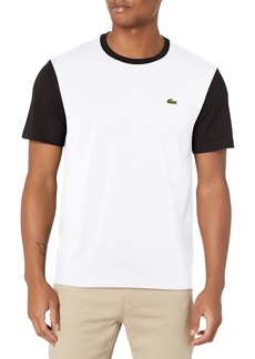 Lacoste Men's Short Sleeve Color Blocked Crew Neck T-Shirt