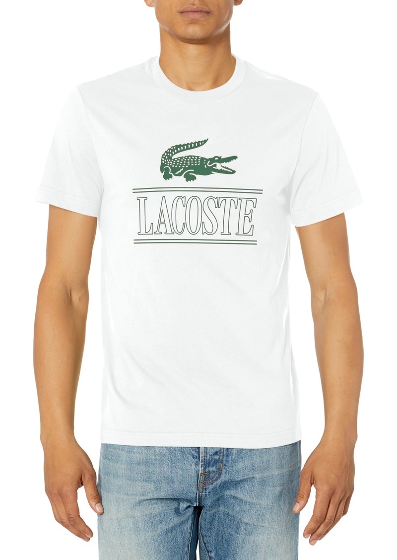 Lacoste Men's Short Sleeve Crew Neck Croc Graphic T-Shirt