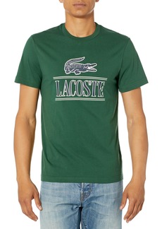 Lacoste Men's Short Sleeve Crew Neck Croc Graphic T-Shirt VERT