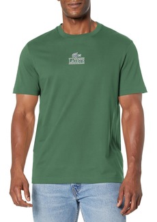 Lacoste Men's Short Sleeve Crew Neck Minimal Croc T-Shirt VERT
