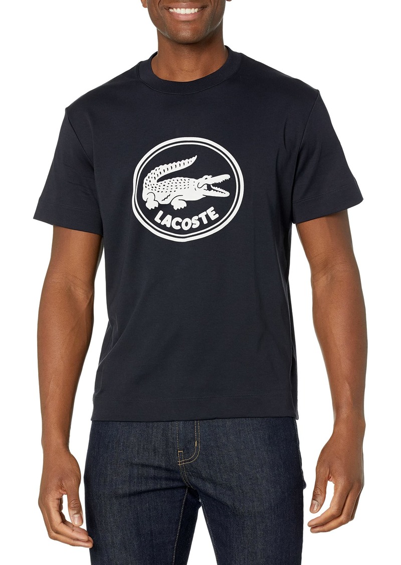 Lacoste mens Short Sleeve Croc Badge Crewneck T-shirt T Shirt   US