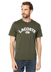 Lacoste mens Short Sleeve Graphic Crewneck T-shirt T Shirt   US