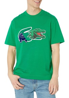 Lacoste Men's Holiday Relaxed Fit Oversized Crocodile T-Shirt