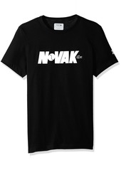 Lacoste Men's Short Sleeve Jersey Tech with Novak Graphic T-Shirt TH3331  XXX-Large