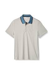 Lacoste Men's Short Sleeve Semi-Fancy Jersey Polo Shirt Cumulus/Limestone-Black S