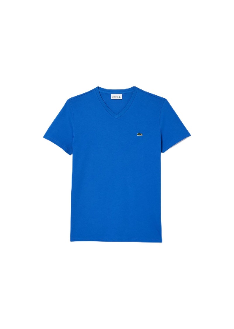 Lacoste Men's Short Sleeve V Neck PIMA Jersey TEE Shirt LADIGUE