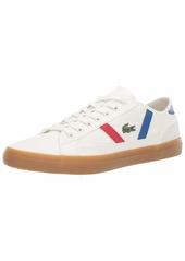 Lacoste Men's Sideline Sneaker off white/gum  Medium US