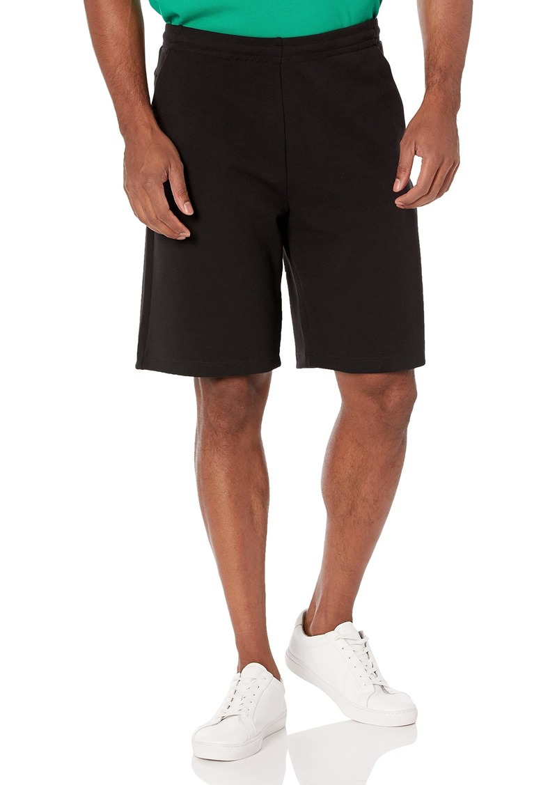 Lacoste Men's Solid Double Face Fleece Active Shorts