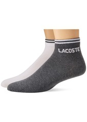 Lacoste Men's Sport 2-Pack Jacquard Low Cut Socks