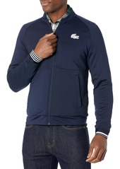 Lacoste mens Sport Full Zip Tonal Colorblock Performance Midlayer Sweatshirt   US