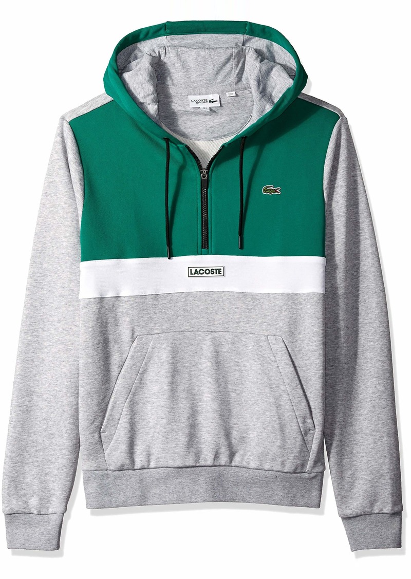 mens white lacoste hoodie