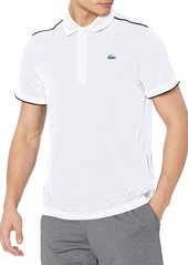 Lacoste Men's Sport Short Sleeve Ultra Dry Polo Shirt with Shoulder Tipping  4XL