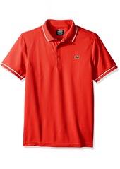 Lacoste Men's Sport Short Sleeve Ultra Dry Semi Fancy Polo Shirt