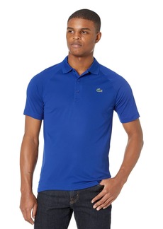 Lacoste mens Sport Short Ultra Dry Raglan Sleeve Polo Golf Shirt   US