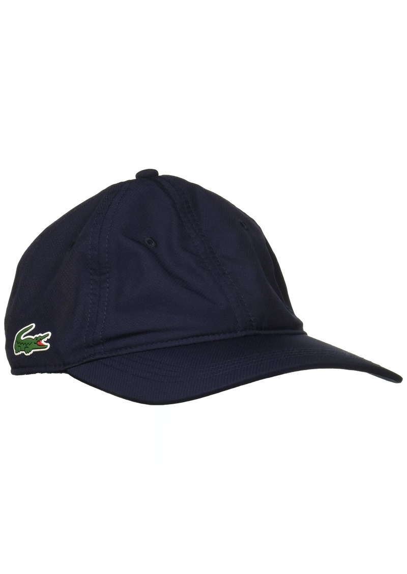 Lacoste mens Sport Solid Taffeta Side Croc Hat Cap   US