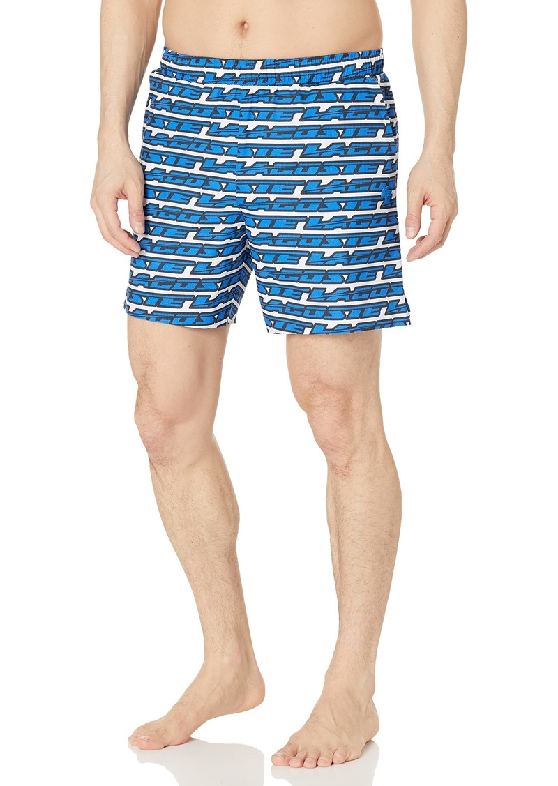 Lacoste Men's Standard Mesh Printed Swim Shorts