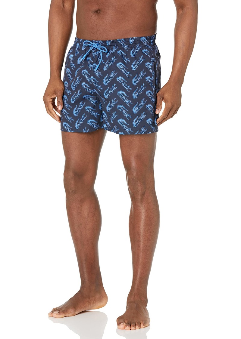 Lacoste Men's Standard Printed Swim Short