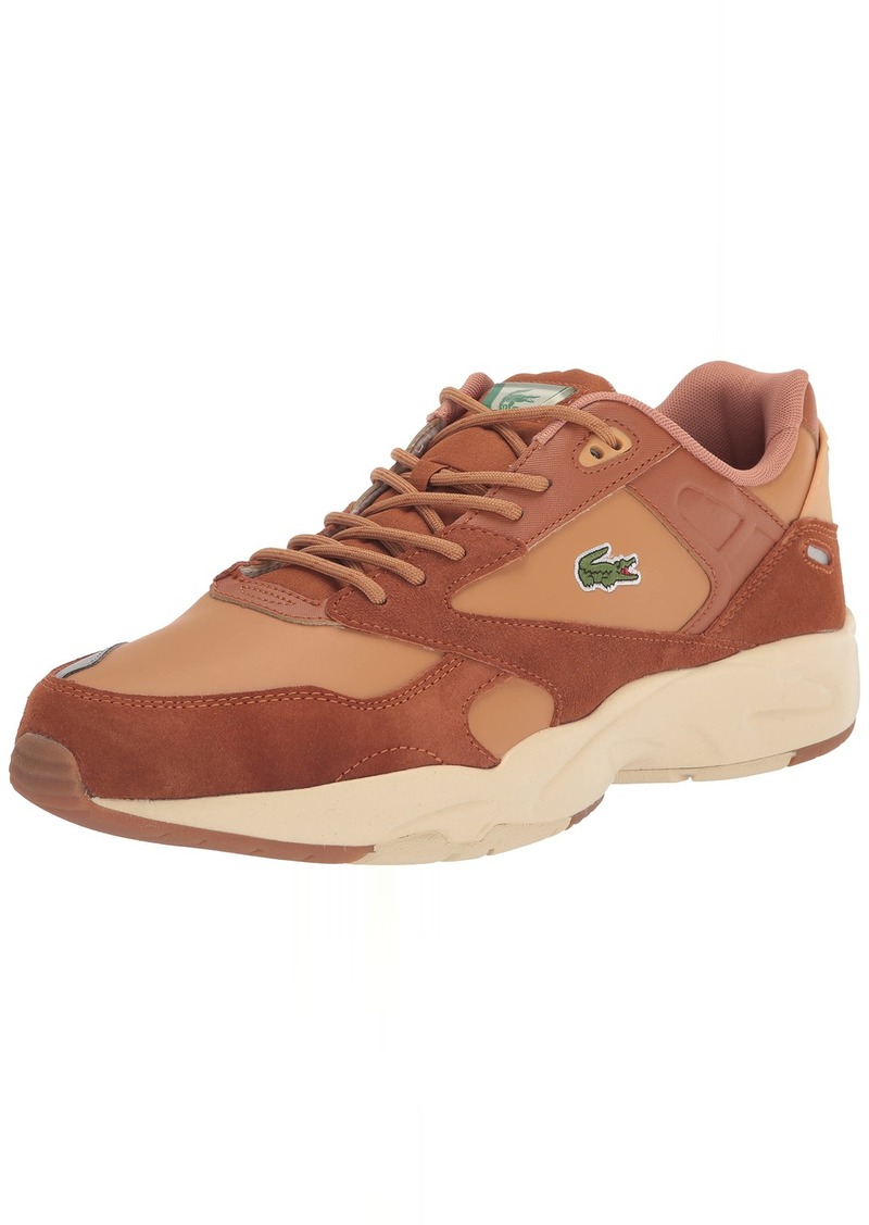 Lacoste Men's Storm Lo 96 Sneaker Brown/Light Tan 44SMA0092-BT9