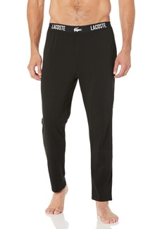 Lacoste Men's Straight Fit Pajama Pant with Croc Waistband