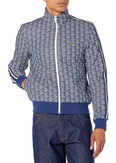 Lacoste Men's Vintage Fit Printed Full Zip Sweatshirt