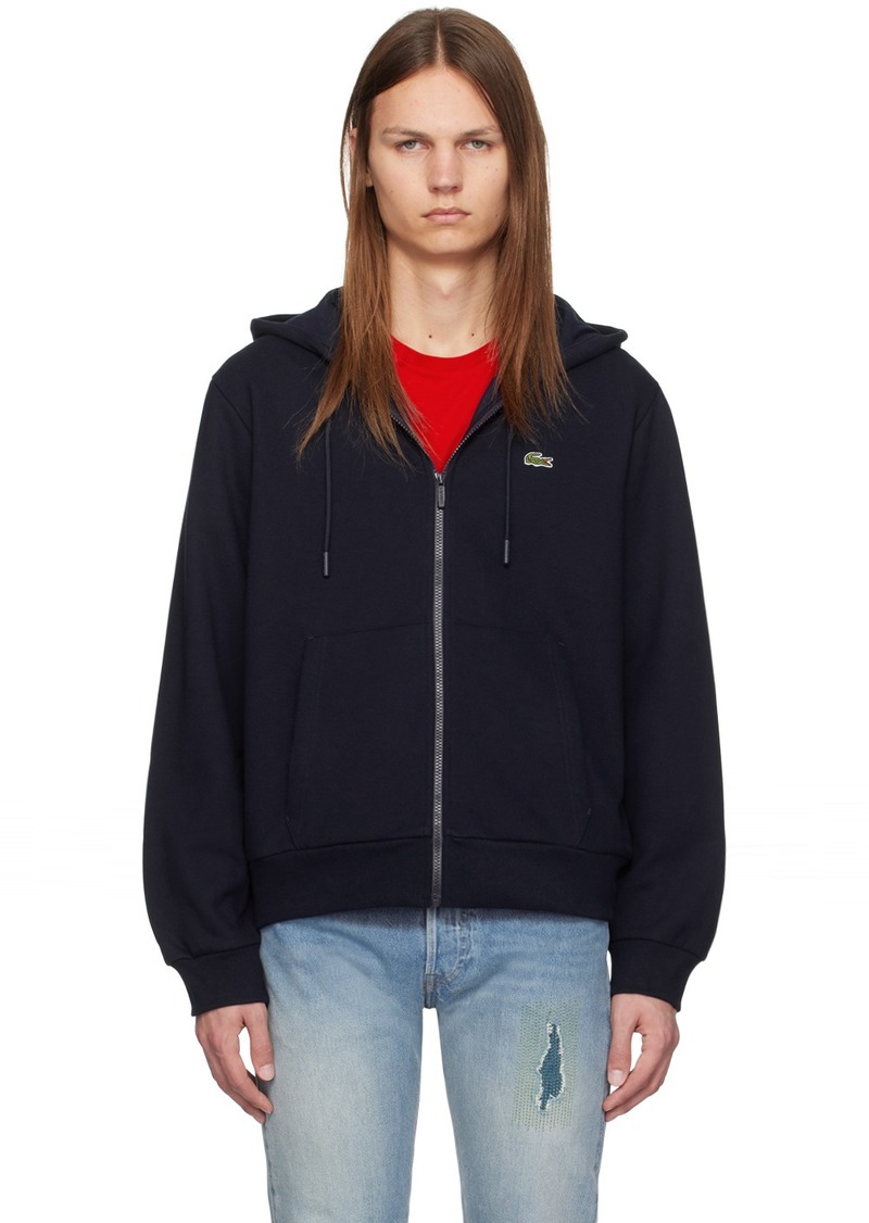 Lacoste Navy Zip Hoodie