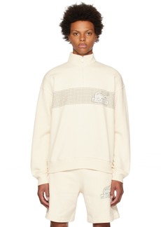 Lacoste Off-White Half-Zip Sweatshirt