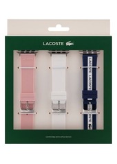 Lacoste Petit Silicone 3-Pack Apple Watch® Watchbands