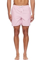 Lacoste Pink Striped Swim Shorts