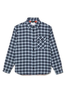Lacoste Plaid Flannel Button-Up Overshirt