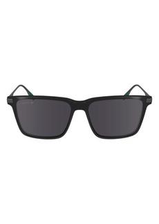 Lacoste Premium Heritage 55mm Rectangular Sunglasses
