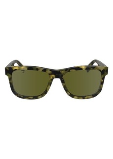 Lacoste Premium Heritage 55mm Rectangular Sunglasses
