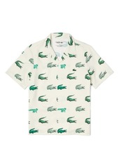Lacoste Print Short Sleeve Button-Up Shirt