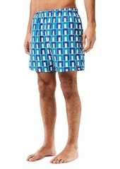 Lacoste Printed 5 Swim Trunks